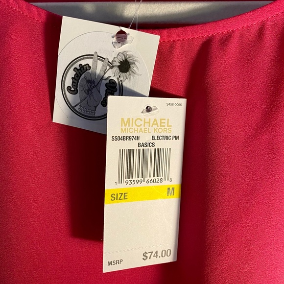Michael Kors Electric Pink Top - Picture 4 of 5